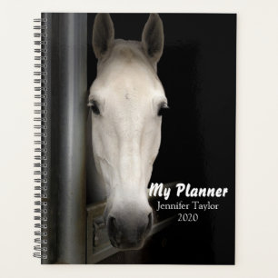 Beautiful White Horse Planner