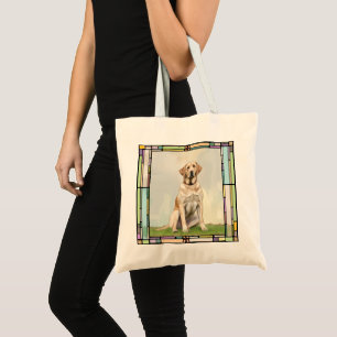 Beautiful White Labrador Dog Tote Bag
