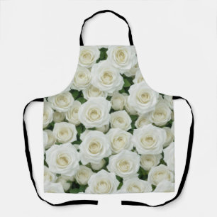 Beautiful White Roses Apron