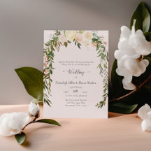 Beautiful White Roses Floral Wedding