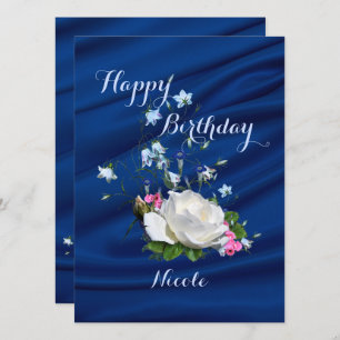 Beautiful White Roses for Daughter's Birthday Card