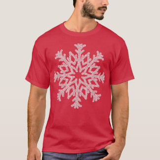 Beautiful White Snowflakes Winter Gifts For Women  T-Shirt