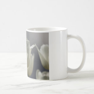 Beautiful White Spring Tulips Coffee Mug