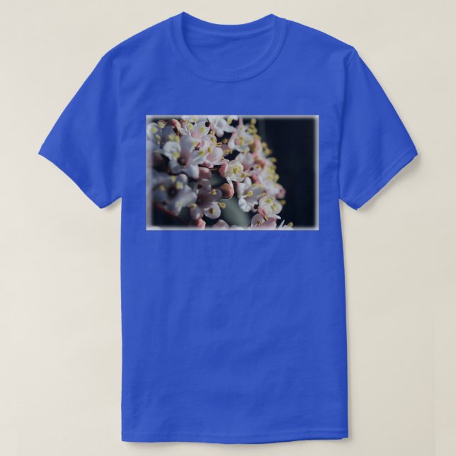 Beautiful White Spring Viburnum Flowers T-Shirt (Design Front)