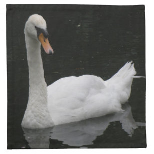 Beautiful White Swan Napkin