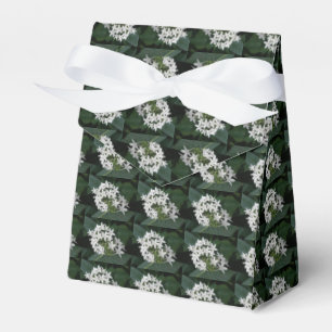 Beautiful White Tropical Flowers Favour Box
