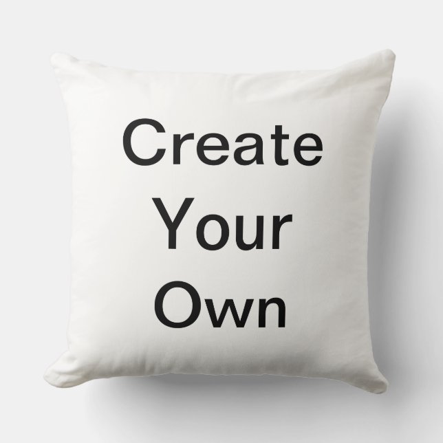 Beautiful White Your Image Here Pillow (Front)