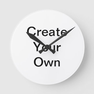Beautiful White Your Image Here Wall Clock