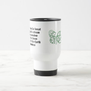 Beautiful Wiccan Poem Travel Mug