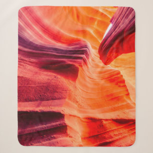 Beautiful wide angle view of amazing sandstone for sherpa blanket