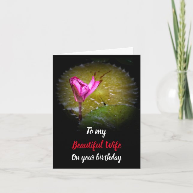 Beautiful Wife Birthday Card (Front)