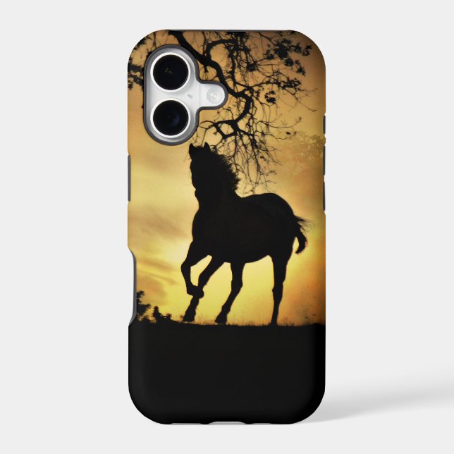 Beautiful Wild Horse in Sunset (Back)