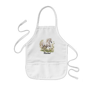 Beautiful Wild Horses Kids Apron