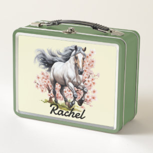 Beautiful Wild Horses Metal Lunch Box