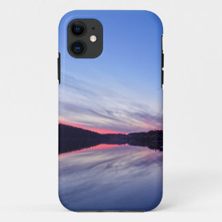 Beautiful Wilderness Sunset over Lake Photo iPhone 11 Case