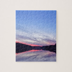 Beautiful Wilderness Sunset over Lake Photo Jigsaw Puzzle