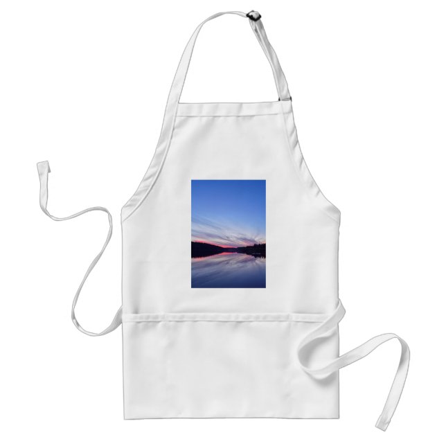 Beautiful Wilderness Sunset over Lake Photo Standard Apron (Front)