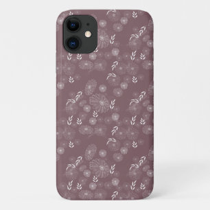 Beautiful Wildflower Doodles Pattern  Case-Mate iP iPhone 11 Case