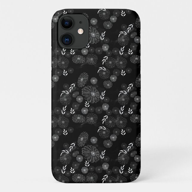 Beautiful Wildflower Doodles Pattern  Case-Mate iP iPhone Case (Back)