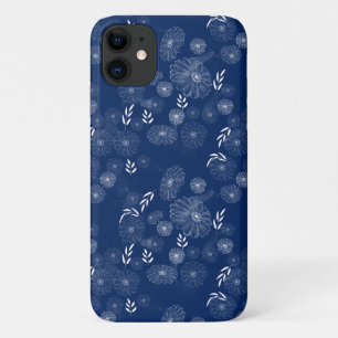 Beautiful Wildflower Doodles Pattern iPhone 11 Case