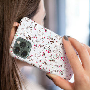 Beautiful Wildflower Initial stylish iPhone 15 Pro Case