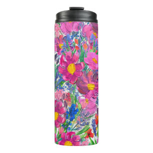 Beautiful Wildflowers: Hand Drawn Artistry. Thermal Tumbler