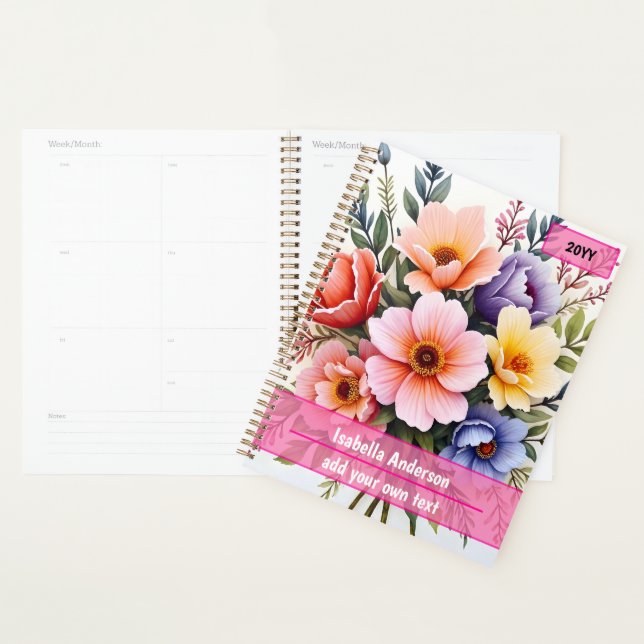 Beautiful Wildflowers Modern Luxury Collection Planner (Display)