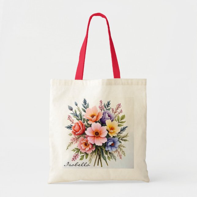 Beautiful Wildflowers Modern Luxury Collection Tote Bag (Front)