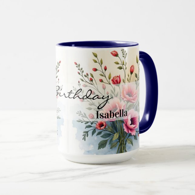 Beautiful Wildflowers Popular Luxury Collection Mug (Front Right)