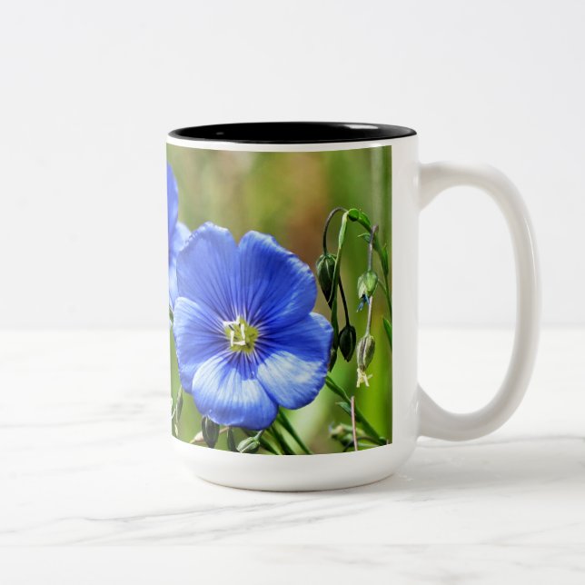 Beautiful Wildlfowers Blooming Kananaskis Two-Tone Coffee Mug (Right)