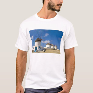 Beautiful windmills on the island of Mykonos, T-Shirt
