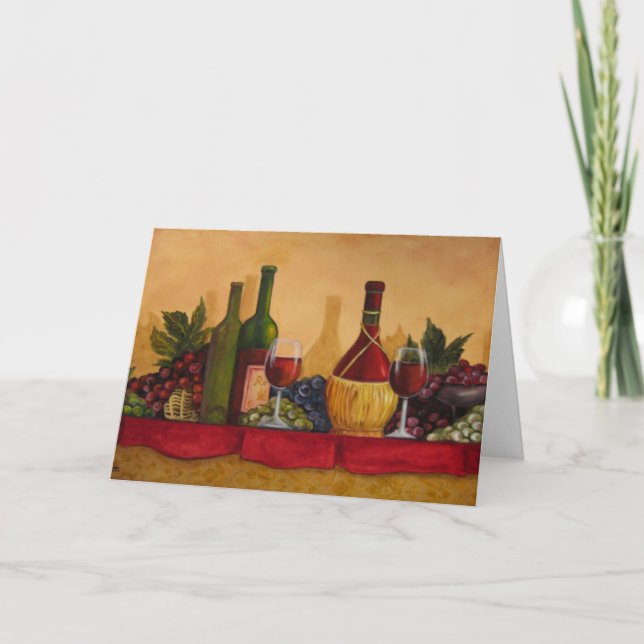 Beautiful Wine Art Card (Front)