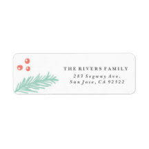 Beautiful Winter Frame Holiday Label