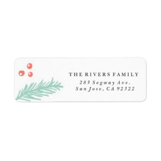 Beautiful Winter Frame Holiday Label