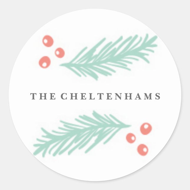 Beautiful Winter Frame Sticker (Front)