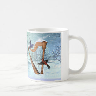 Beautiful winter harp mug