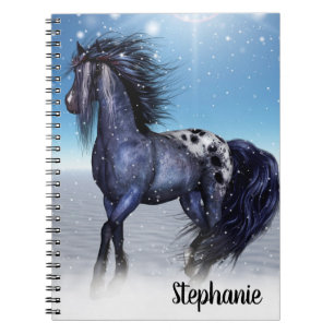Beautiful Winter Horse Notebook