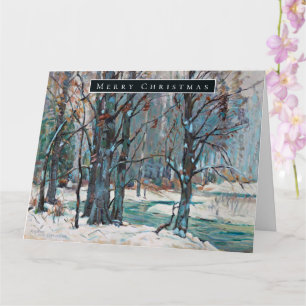 Beautiful Winter in Colourful Art Card