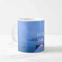 Beautiful Winter Lake with quote
