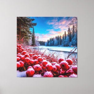 Beautiful Winter Landscape Canvas Print