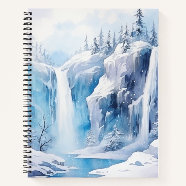 Beautiful winter landscape Spiral Notebook (Front)
