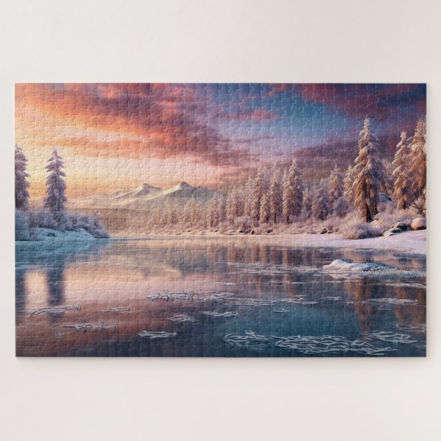 beautiful winter nature jigsaw puzzle (Horizontal)