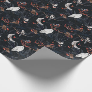 Beautiful Winter Woodland Pattern Wrapping Paper