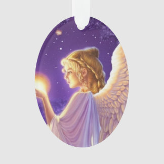 Beautiful wishing angel ornament