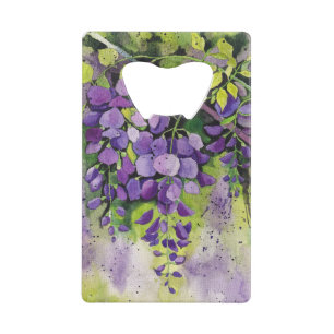 Beautiful Wisteria Flowers In Watercolor 