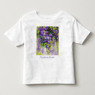 Beautiful Wisteria Flowers In Watercolor   Toddler T-Shirt