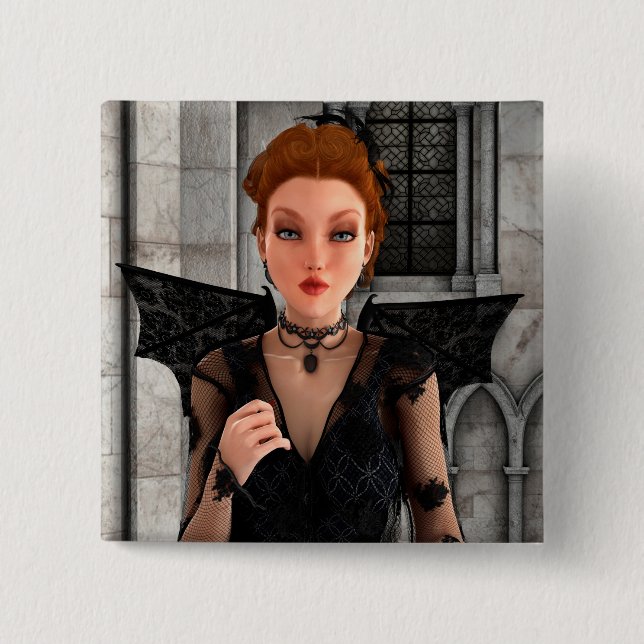 Beautiful Witch 15 Cm Square Badge (Front)