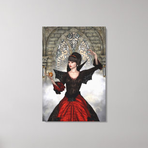 Beautiful Witch Canvas Print