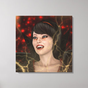 Beautiful Witch Canvas Print