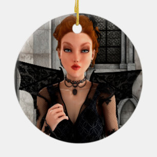 Beautiful Witch Ceramic Tree Decoration